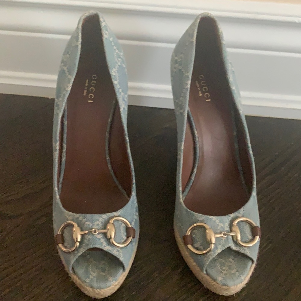 Gucci denim espadrilles